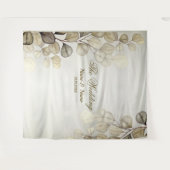 Party Waterverf Golden Eucalyptus Foliage Shiny Wandkleed (Voorkant (horizontaal))