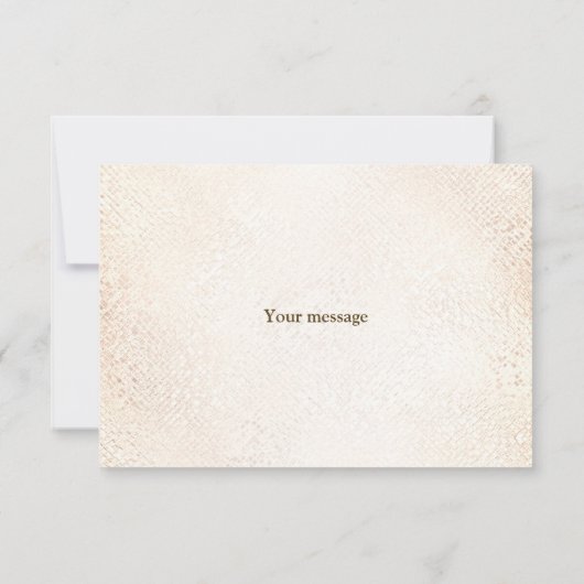 Party Waterverf Perzik Witte Bloemen Elegant Bedankkaart (Achterkant)