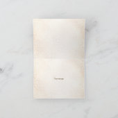 Party Waterverf Perzik Witte Bloemen Elegant Bedankkaart (Binnen)