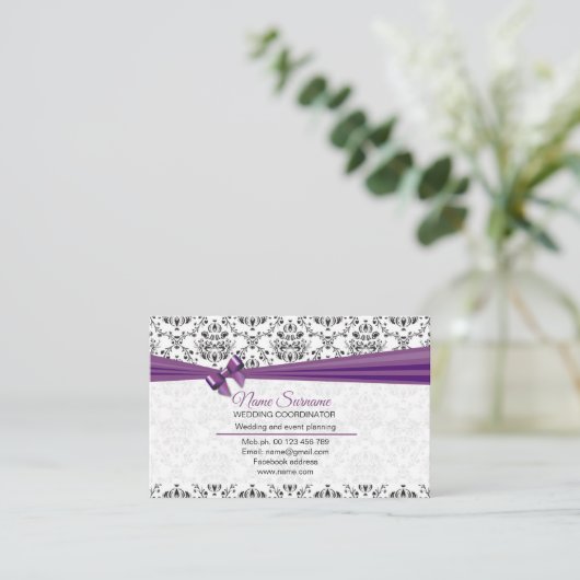 Party & Wedding Planning and Coordination Visitekaartje (Staand voorkant)