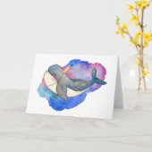 Party Whale Kaart (Gele Bloem)