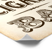 -party WHISKEY & CIGAR BAR Sign Print (Hoek)
