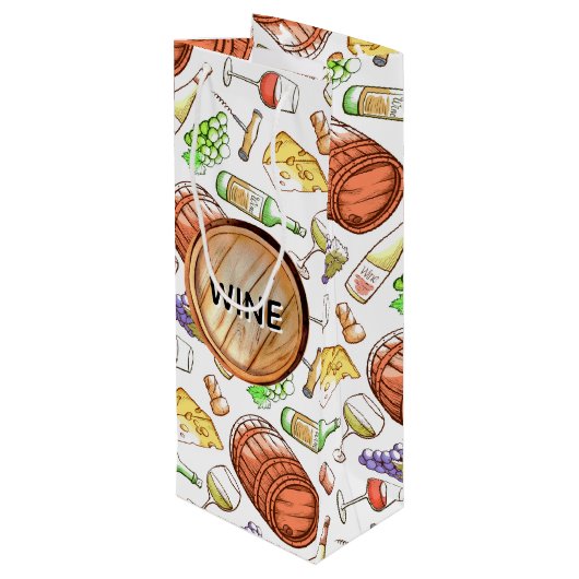 Party  wijn cadeautas (Achterkant Gekanteld)