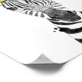 Party Zebra Wild Safari Animals Birthday Decor Poster (Hoek)