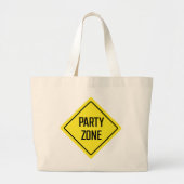 Party Zone Jumbo Canvas tas (Voorkant)