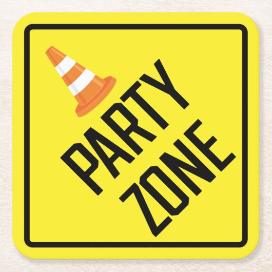 Party Zone Paper Onderzetter (Voorkant)