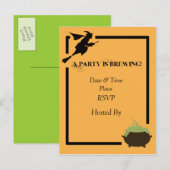 partybrouwen uitnodiging briefkaart (Voorkant / Achterkant)