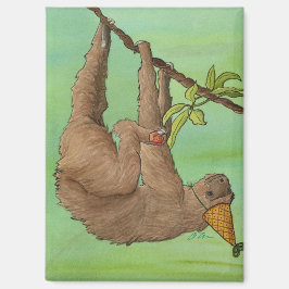 Partydieren: Sloth Magnet 2.5 "x3.5"