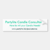 Partylite Candle Consultant, hier voor al uw ... Bumpersticker (Voorkant)