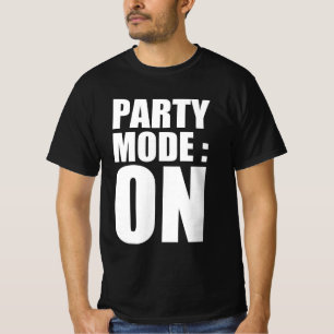 Partymodus: aan t-shirt