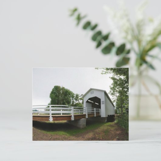 Parvin Covered Bridge Briefkaart (Staand voorkant)