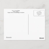 Parvin Covered Bridge Briefkaart (Achterkant)