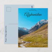 Paryan Valley Afghanistan Briefkaart (Voorkant / Achterkant)
