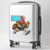 Pas 10.000 Turkije aan met Sneakered Turkije Sticker (Koffer)