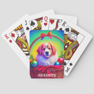 Pas 2026 Aardigste Trouwste Kersthond Aan  Pokerkaarten