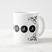 Pas 5 letters naam voor geschenken en geliefde grote koffiekop (Voorkant rechts)