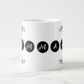 Pas 5 letters naam voor geschenken en geliefde grote koffiekop (Voorkant)