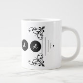 Pas 5 letters naam voor geschenken en geliefde grote koffiekop (Rechts)