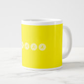 Pas 5 letters naam voor geschenken en geliefde grote koffiekop (Voorkant rechts)