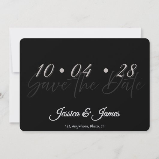 Pas aan Gepersonaliseerd Bewaar de Datum Save The Date (Voorkant)