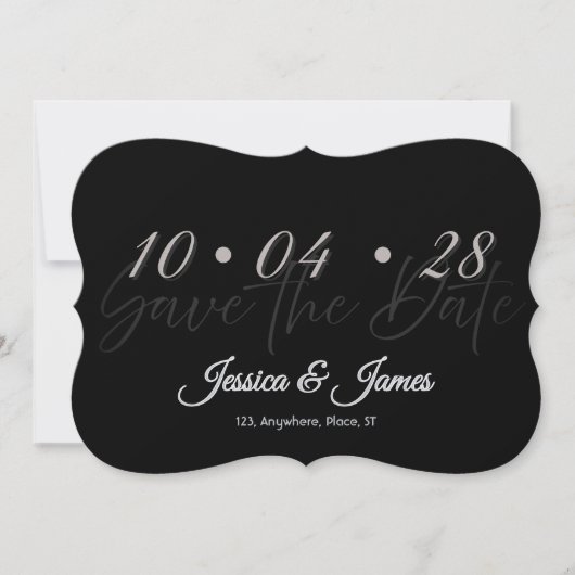 Pas aan Gepersonaliseerd Bewaar de Datum Save The Date (Voorkant)