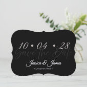 Pas aan Gepersonaliseerd Bewaar de Datum Save The Date (Staand voorkant)