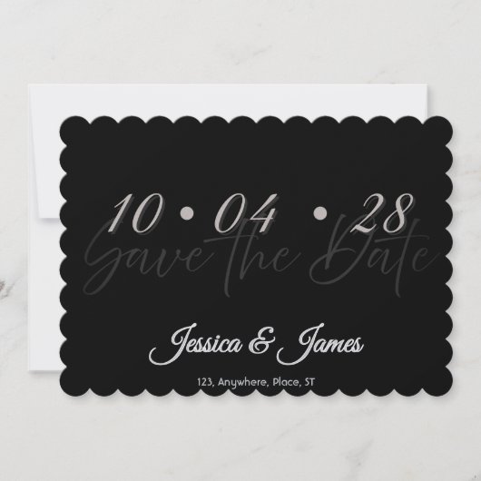Pas aan  Gepersonaliseerd Bewaar de Datum Save The Date (Voorkant)