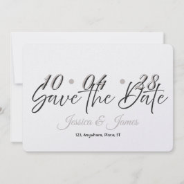 Pas aan  Gepersonaliseerd Bewaar de Datum Save The Date