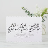 Pas aan  Gepersonaliseerd Bewaar de Datum Save The Date (Staand voorkant)