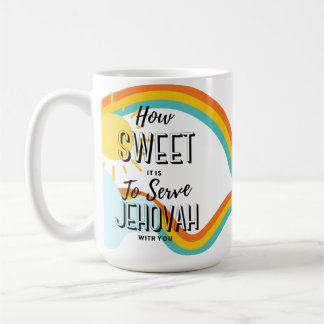 Pas aan hoe fijn het is om Jehovah te dienen met j Koffiemok