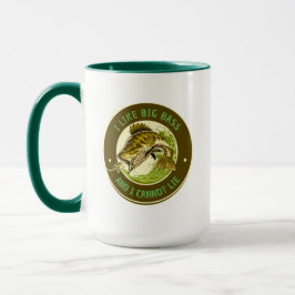 Pas aan Ik hou van grote baars en ik kan niet lieg Mok