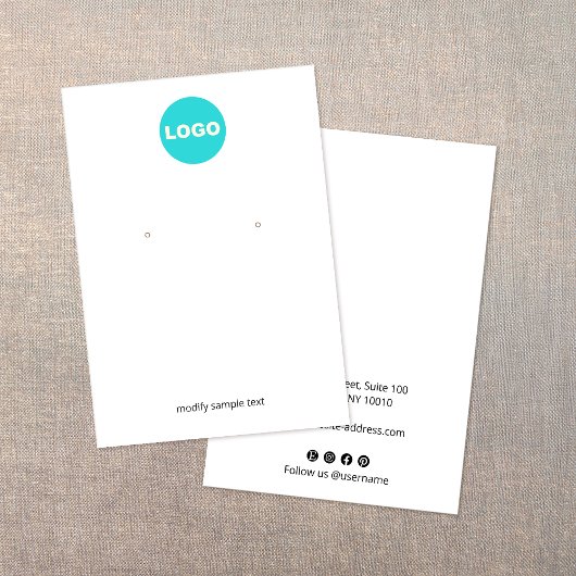 Pas aan met uw Logo die verdient Visitekaartje