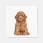 Pas aan, personaliseer met foto, naam, tekst servet (Voorkant)