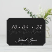 Pas aan Persoonlijke Bewaar de Datum Save The Date (Staand voorkant)