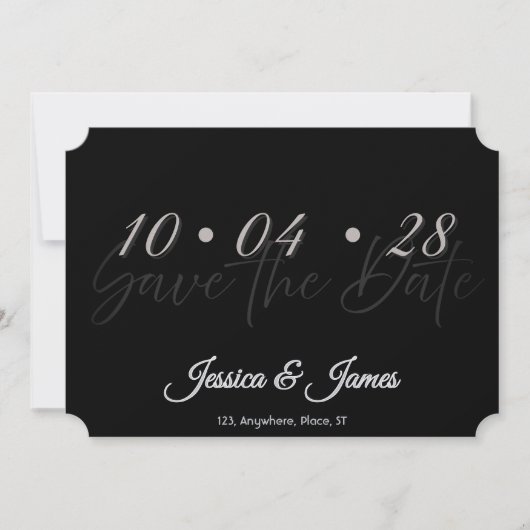 Pas aan Persoonlijke Bewaar de Datum Save The Date (Voorkant)