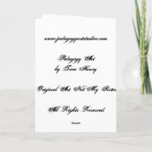 Pas aan: Slechte Dag? PedagogyGreetings Kaart (Achterkant)