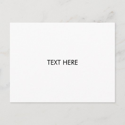 pas aan, verander naamtekst zwart wit briefkaart (Voorkant)