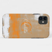 Pas Abstract oranje grijs wit aan Case-Mate iPhone Case (Achterkant (horizontaal))