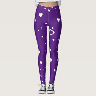 Pas Achtergrond de Witte Leggings van het Hart van