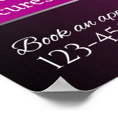 Pas Afro-Amerikaanse Beauty Salon Front aan Poster (Hoek)