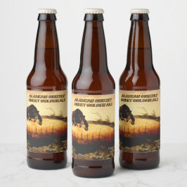 Pas Alaskan Grizzly Golden Ale Gedetailleerd Ambac Bier Etiket