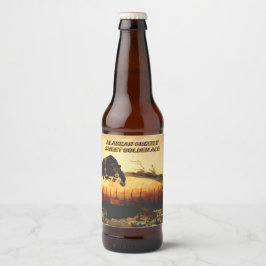 Pas Alaskan Grizzly Golden Ale Gedetailleerd Ambac Bier Etiket