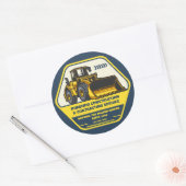 Pas Algemene Aannemersbedrijf aan Ronde Sticker (Envelop)