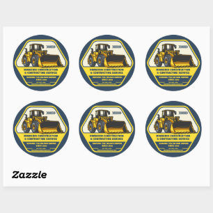 Pas Algemene Aannemersbedrijf aan Ronde Sticker