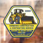 Pas Algemene Bouw Maatschappij Truck Aan Raamsticker (Vel 2)