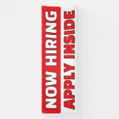 Pas Algemene Nu Vacatures Solliciteer Binnen Aan Spandoek (Verticaal)