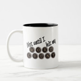 Pas als ik mijn woordgraaf versta tweekleurige koffiemok