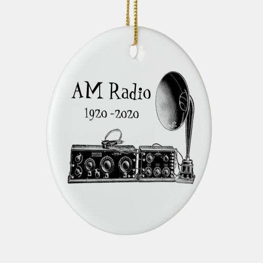 Pas  AM RadioOntvanger aan Keramisch Ornament (Rechts)