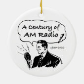 Pas  AM RadioOntvanger aan Keramisch Ornament (Achterkant)