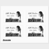 Pas  AM RadioOntvanger aan Rechthoekige Sticker (Vel)